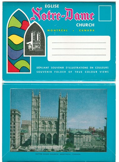 Postcard - Notre-Dame Church - Montreal, Canada - #1