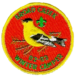 Broad Creek Scout Winter Camper Award