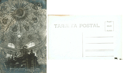 Postcard - Capilla Del Rosario - Puebla, Mexico - #1