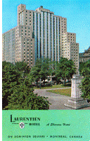 Postcard - Laurentien Hote - Montreal, Canada