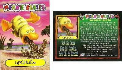 Promo Card - Meanie Babies Upchuck