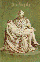 Postcard - The Pieta