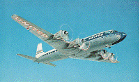 Postcard - Pan American World Airways - DC-7 Mainliner