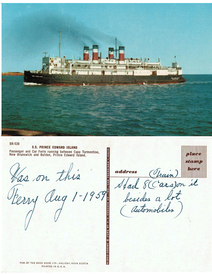 Postcard - SS Prince Edward Island