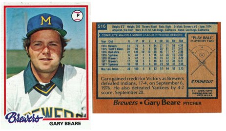 Milwaukee Brewers - Gary Beare