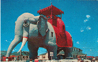 Postcard - Lucy the Elephant Hotel - Margate, NJ