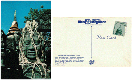 Postcard - Adventureland Jungle Cruise - Walt Disney World, FL
