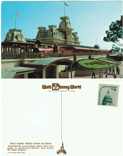 Postcard - World Steam Railroad - Walt Disney World, FL