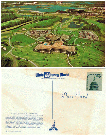 Postcard - World of Golf - Walt Disney World, FL