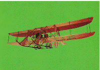 Postcard - Wright 'EX' Airplane National Air & Space Museum