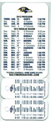 Baltimore Ravens - 2015 Football Schedule