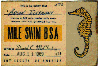 Mile Swim Card (Laminated)