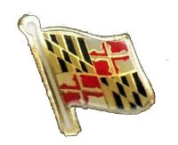 Maryland State Flag Hat Pin