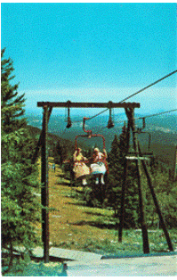 Postcard - Terry Peak Chair Lift - Deadwood, SD