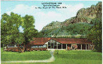 Postcard - Latchspring Inn - Spearfish, SD
