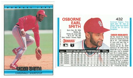 St Louis Cardinals - Ozzie Smith (432)