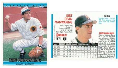 San Francisco Giants - Kirt Manwaring (494)