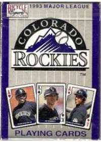 Colorado Rockies - 1993 Inaugural Year Playing Cards