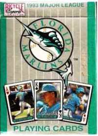 Florida Marlins - 1993 Inaugural Year Playing Cards