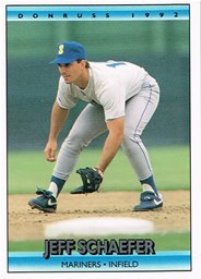 Seattle Mariners - Jeff Schaffer - Error Card