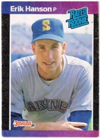 Seattle Mariners - Erik Hanson - Rookie Card