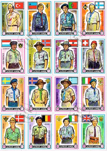 United Arab Emirates - Ajman Boy Scout Stamps #1