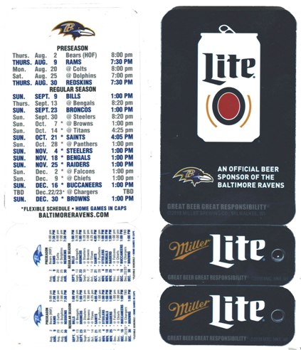 Baltimore Ravens - 2018 Football Schedule