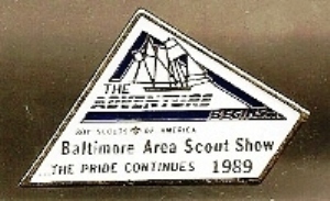 Hat Pin - Baltimore Area Council  1989 Scout Show