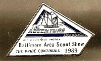 Hat Pin - Baltimore Area Council  1989 Scout Show