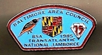 Hat Pin -1985 Transatlantic  National Jamboree