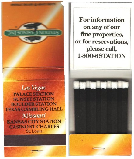Matchbook - Station Casinos - Orange