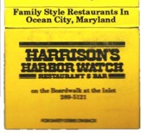 Matchbook  - Harrison's Harbor Watch Restaurant