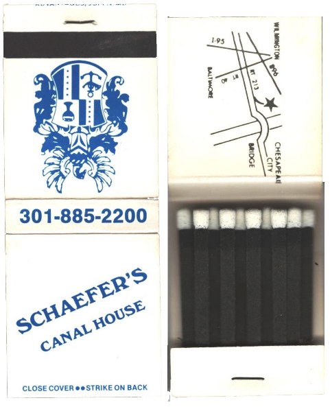 Matchbook - Schafer's Canal House