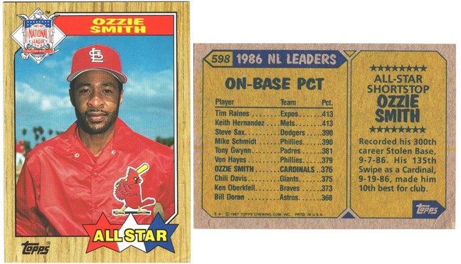 St Louis Cardinals - Ozzie Smith - All Star  (598)