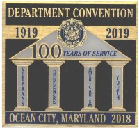 American Legion - Dept of Maryland - 2019 Convention Hat Pin - #2