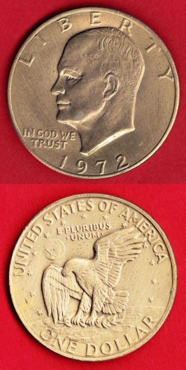 Coin - 1972 Gold Anodized Eisenhower Dollar