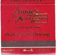 Matchbook - Annie's Paramount Steak & Seafood House