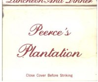 Matchbook - Peerce's Plantation