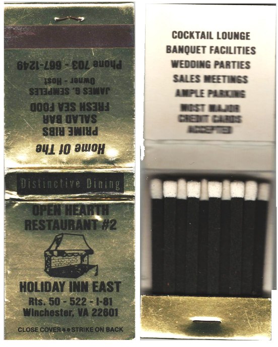 Matchbook - Open Heart Restaurant  (Used)