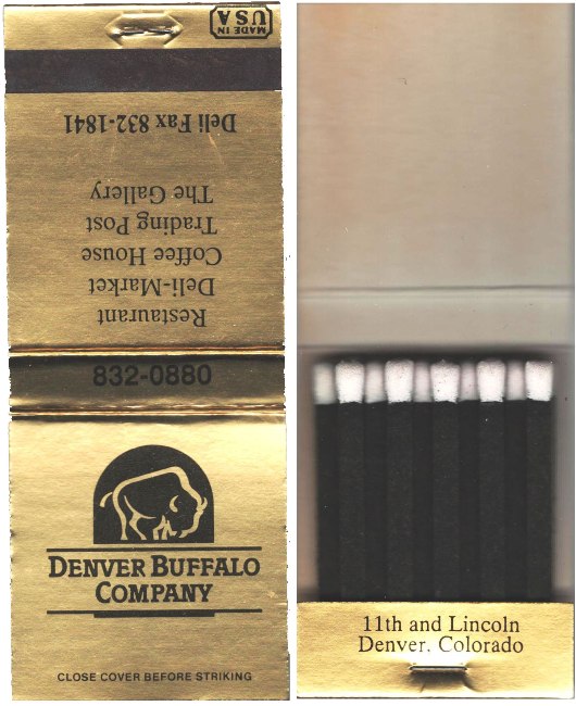 Matchbook - Denver Buffalo Company