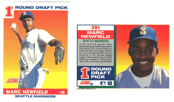 Seattle Mariners - Marc Newfield - Rookie Card (391)