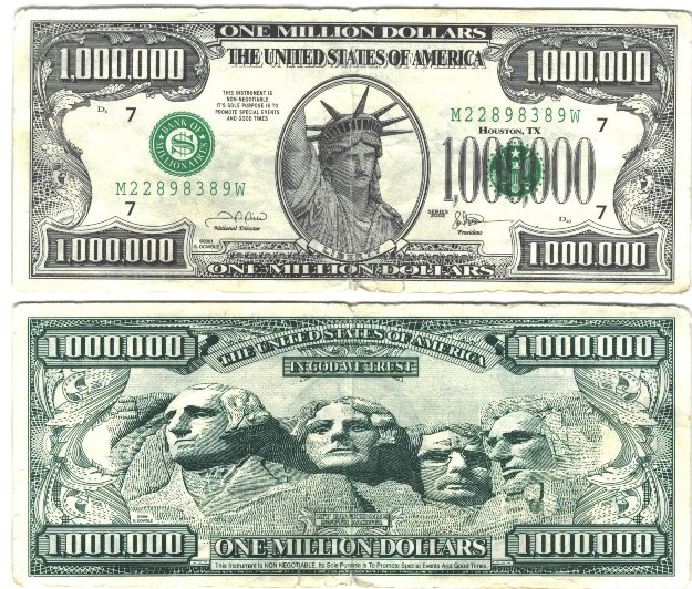 $1,000,000 Statue of Liberty Novelty