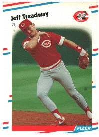 Cincinnati Reds - Jeff Treadway - Rookie Card