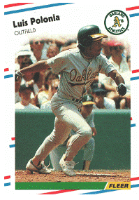 Oakland Athletics - Luis Polonia - Rookie Card