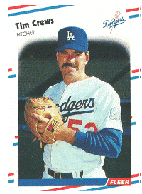 Los Angeles Dodgers - Tim Crews - Rookie Card