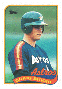 Houston Astros - Craig Biggio - Rookie Card