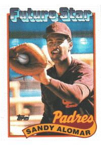 San Diego Padres - Sandy Alomar - Rookie Card