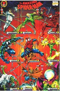 Promo Card - Spider-Man (The 1st Edition) - 9 Card Uncut Sheet