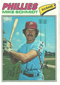 Philadelphia Phillies - Mike Schmidt - #140 - 1977 Topps