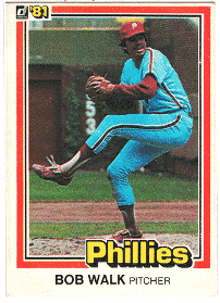 Philadelphia Phillies - Bob Walk - Rookie Card